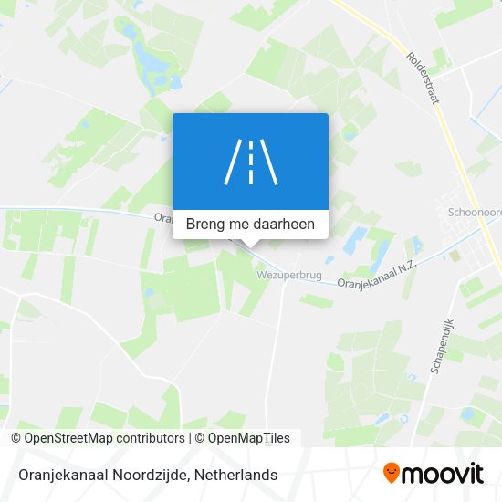 Oranjekanaal Noordzijde kaart