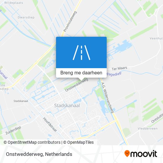 Onstwedderweg kaart