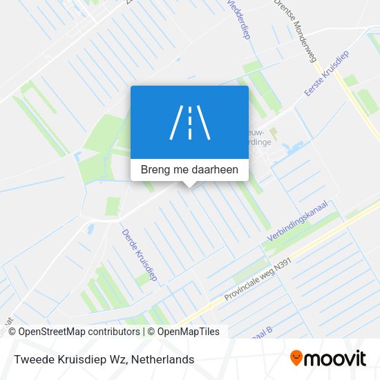Tweede Kruisdiep Wz kaart
