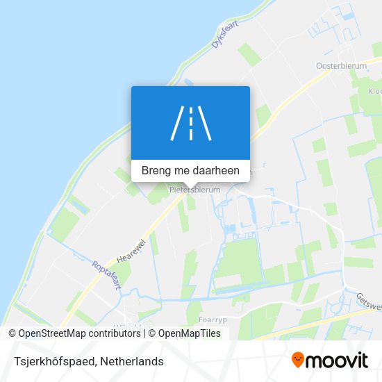 Tsjerkhôfspaed kaart