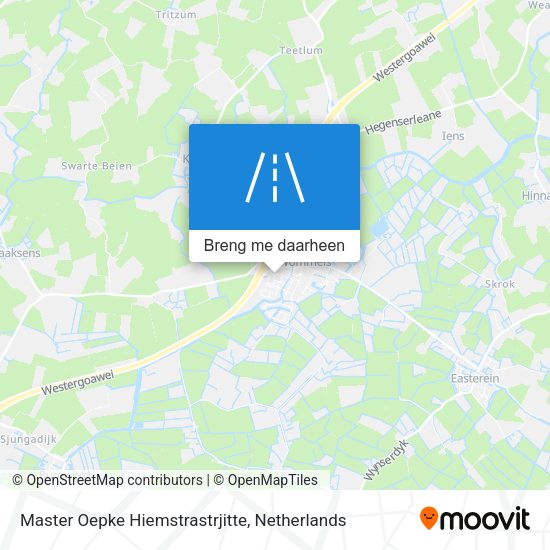 Master Oepke Hiemstrastrjitte kaart