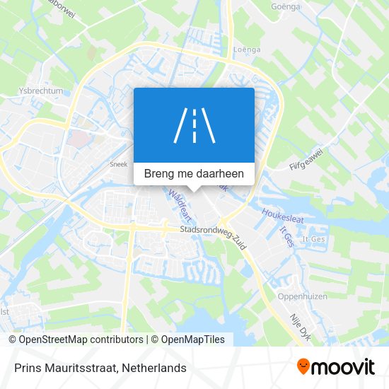 Prins Mauritsstraat kaart