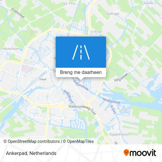 Ankerpad kaart