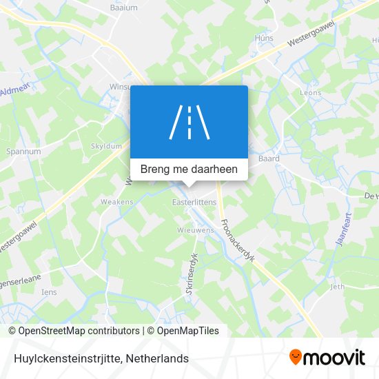 Huylckensteinstrjitte kaart