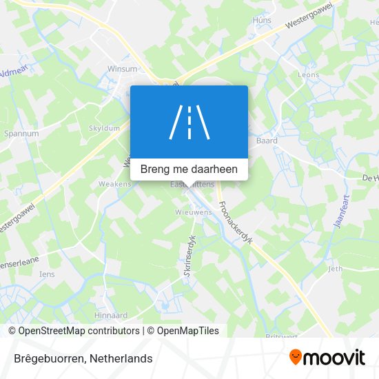 Brêgebuorren kaart
