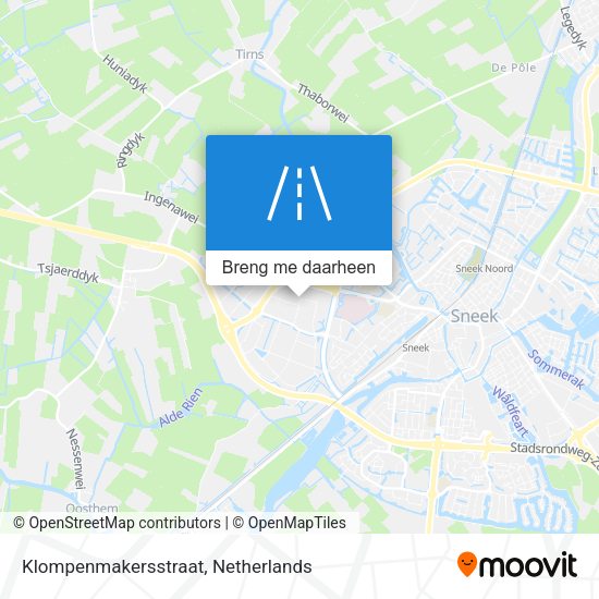 Klompenmakersstraat kaart
