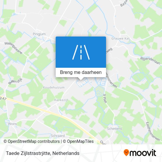 Taede Zijlstrastrjitte kaart