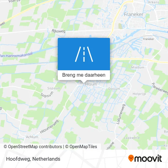 Hoofdweg kaart