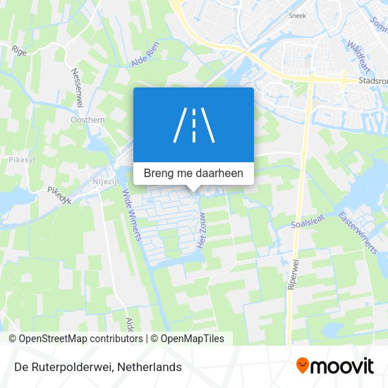 De Ruterpolderwei kaart