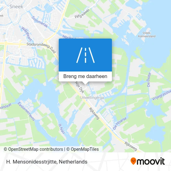 H. Mensonidesstrjitte kaart