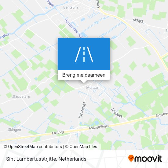Sint Lambertusstrjitte kaart