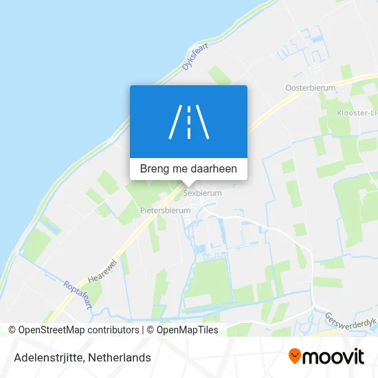 Adelenstrjitte kaart