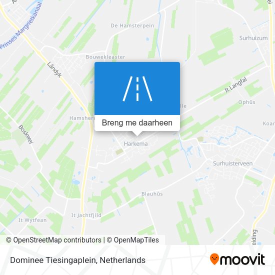 Dominee Tiesingaplein kaart
