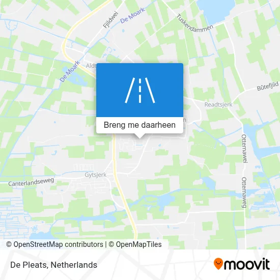 De Pleats kaart