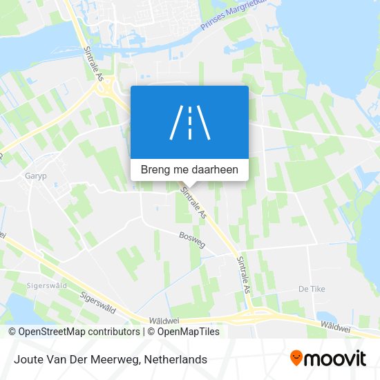 Joute Van Der Meerweg kaart