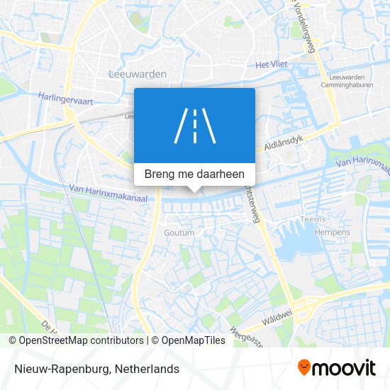 Nieuw-Rapenburg kaart