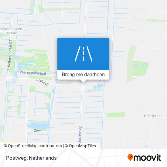 Postweg kaart