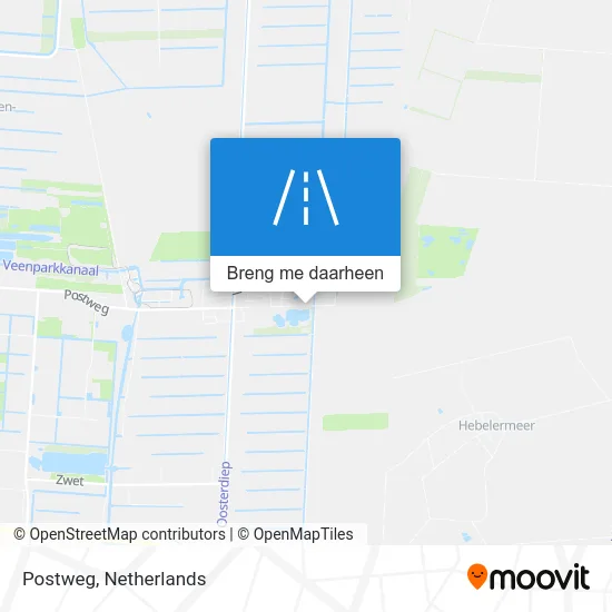 Postweg kaart