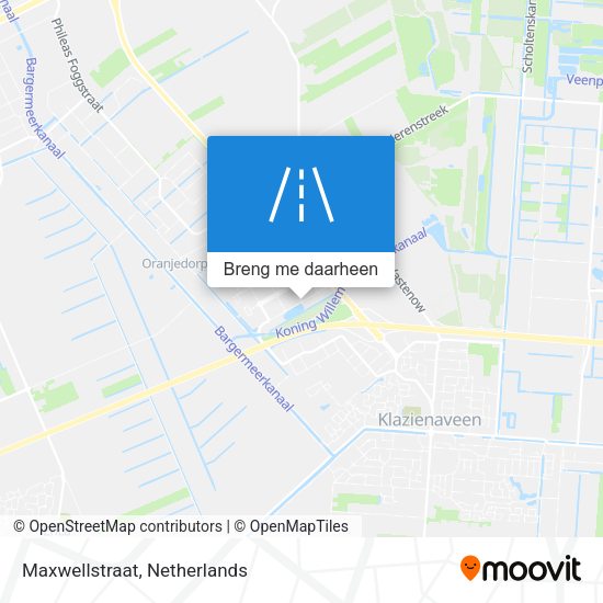 Maxwellstraat kaart