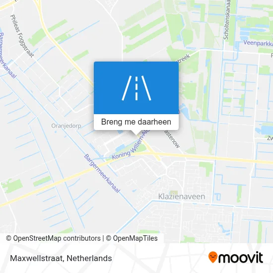 Maxwellstraat kaart
