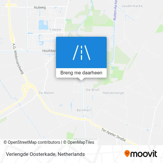 Verlengde Oosterkade kaart
