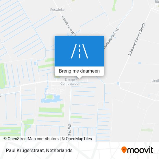 Paul Krugerstraat kaart