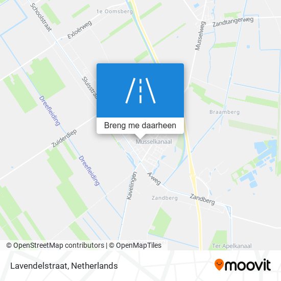 Lavendelstraat kaart