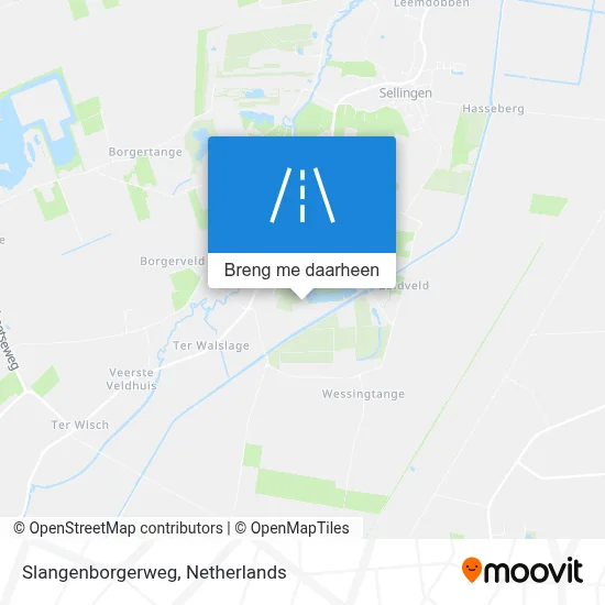 Slangenborgerweg kaart