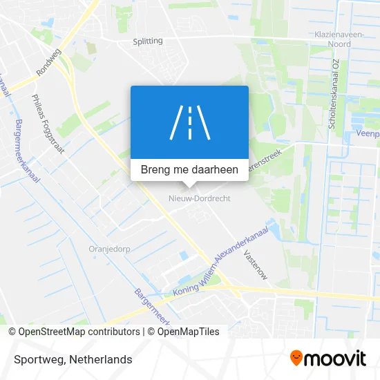 Sportweg kaart