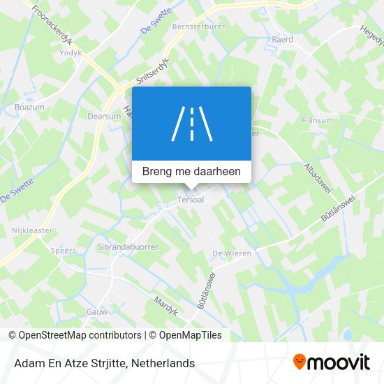 Adam En Atze Strjitte kaart