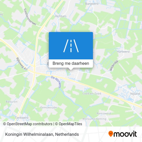 Koningin Wilhelminalaan kaart