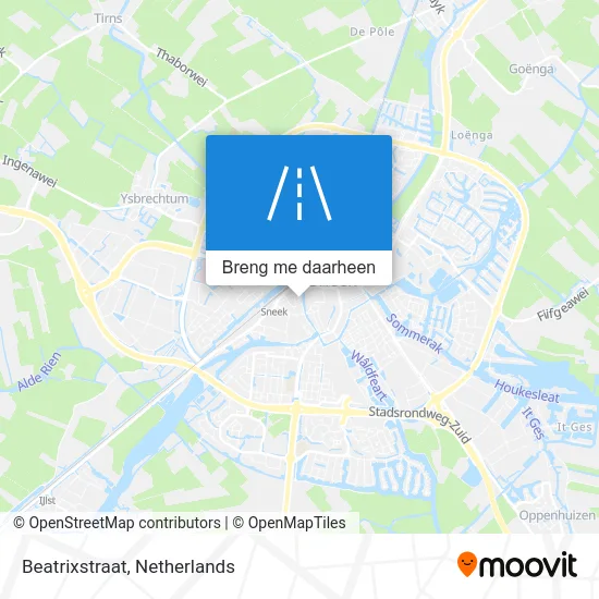 Beatrixstraat kaart