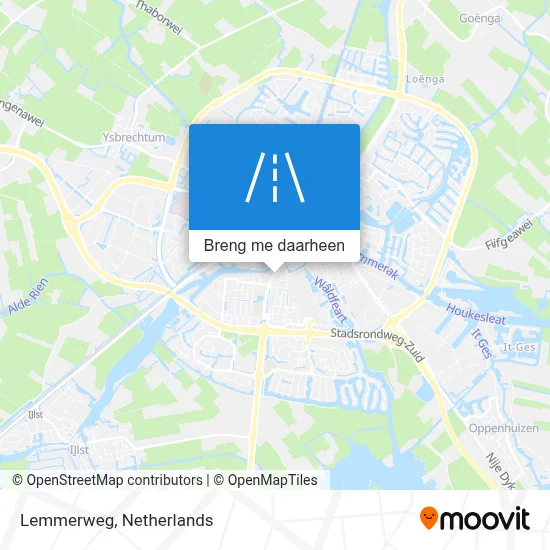 Lemmerweg kaart