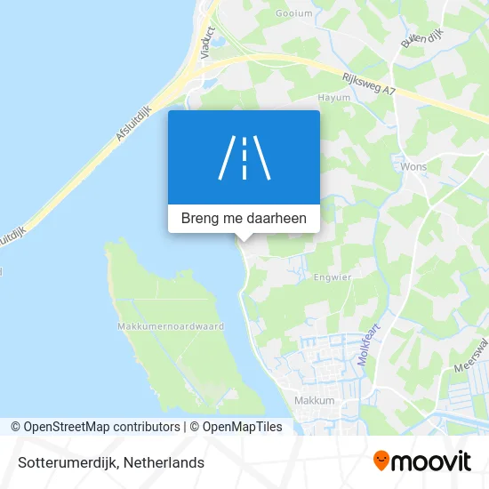 Sotterumerdijk kaart