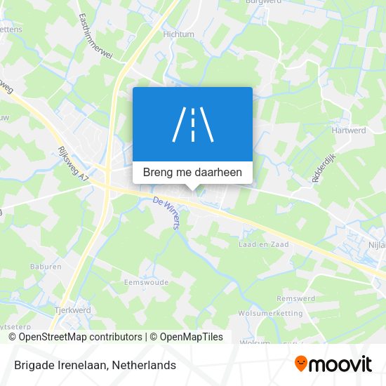 Brigade Irenelaan kaart