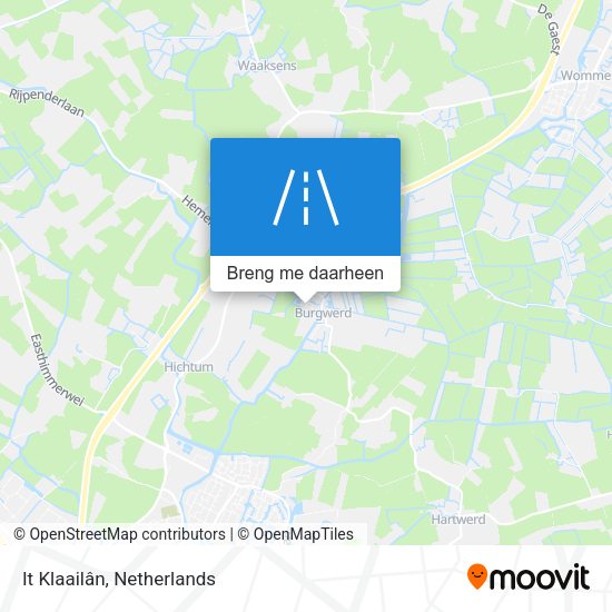 It Klaailân kaart