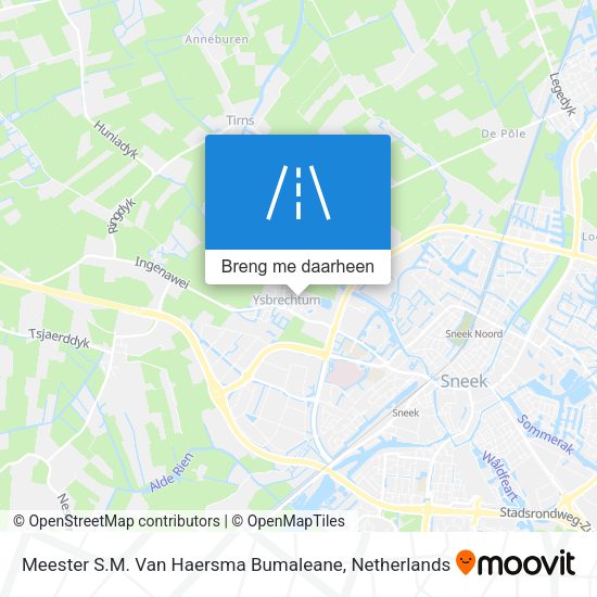 Meester S.M. Van Haersma Bumaleane kaart