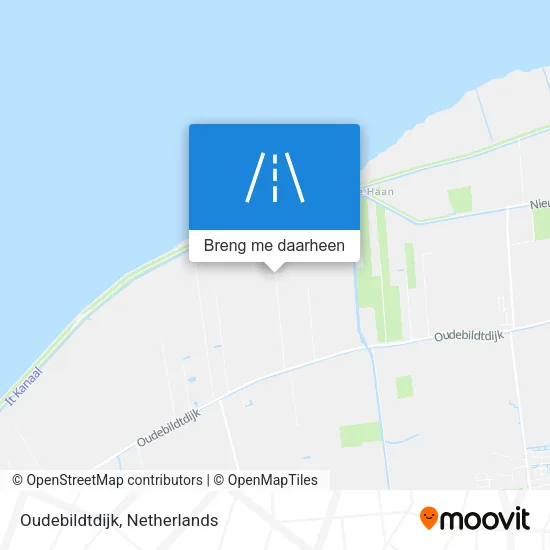 Oudebildtdijk kaart