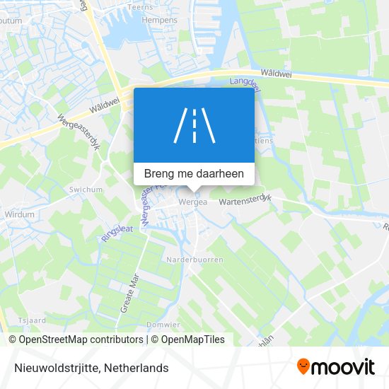 Nieuwoldstrjitte kaart