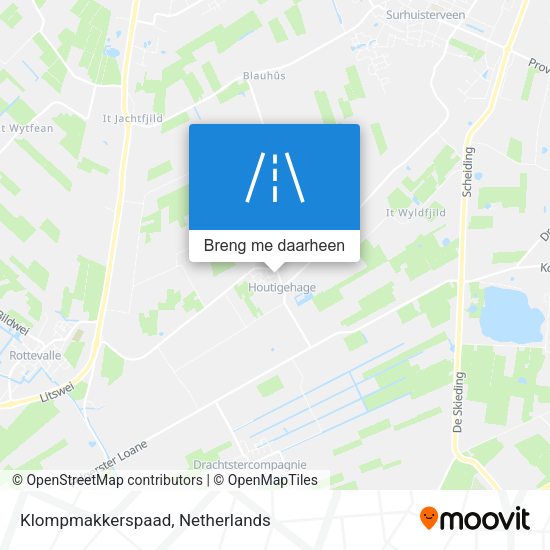 Klompmakkerspaad kaart