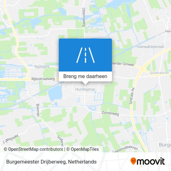 Burgemeester Drijberweg kaart