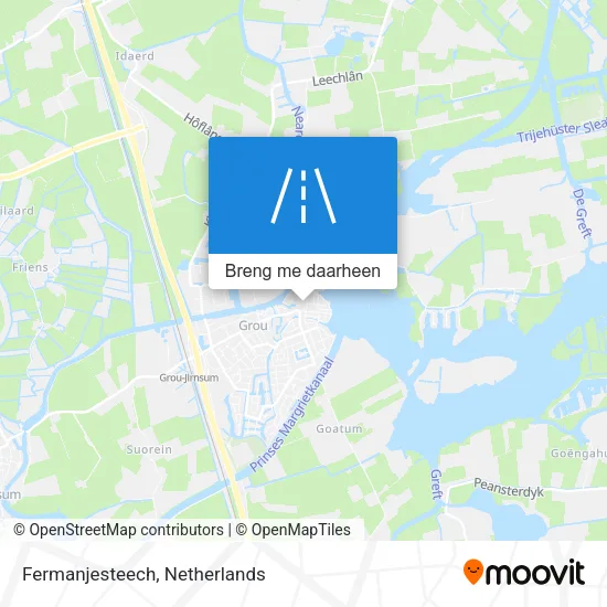 Fermanjesteech kaart