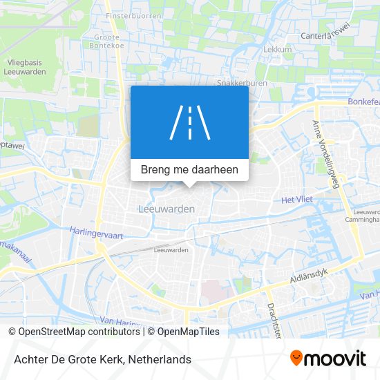 Achter De Grote Kerk kaart