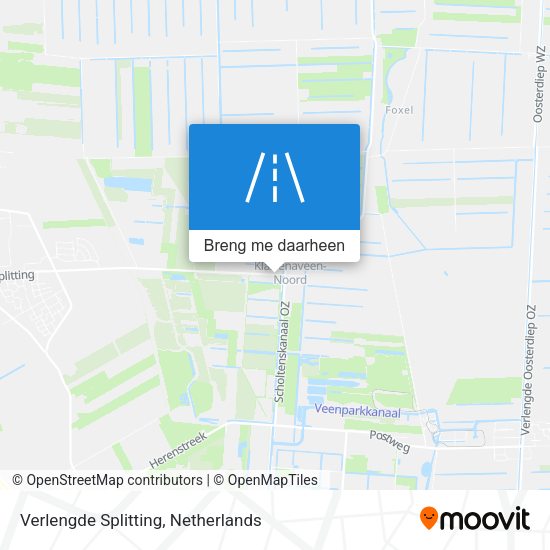 Verlengde Splitting kaart