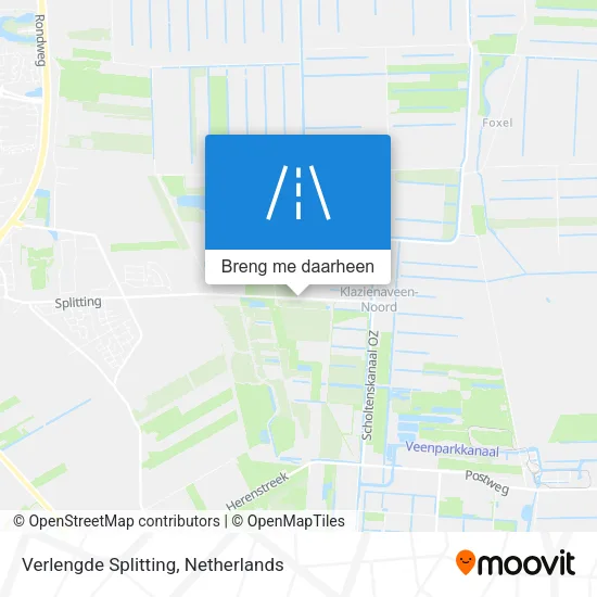 Verlengde Splitting kaart