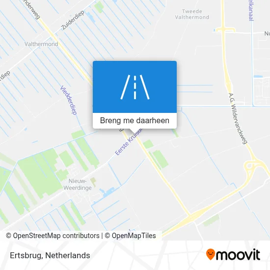 Ertsbrug kaart