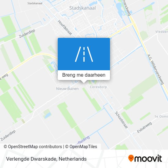 Verlengde Dwarskade kaart