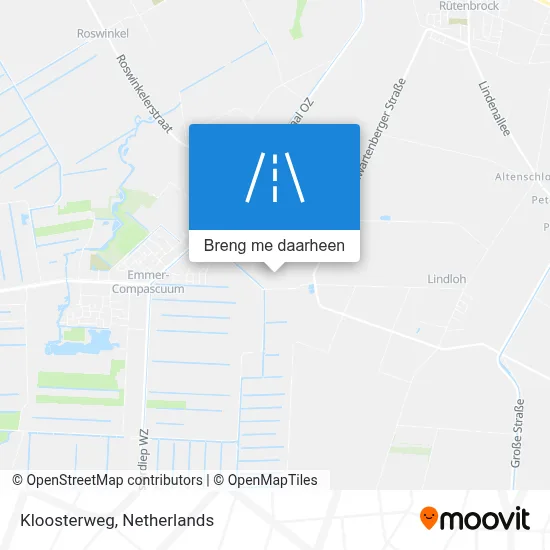 Kloosterweg kaart