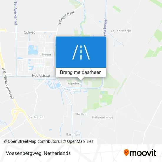 Vossenbergweg kaart
