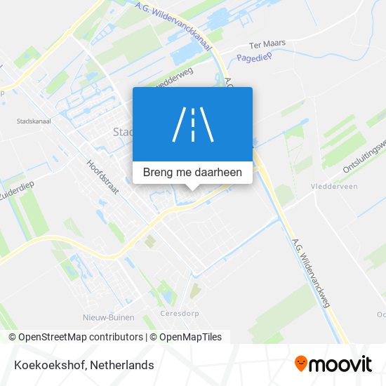 Koekoekshof kaart